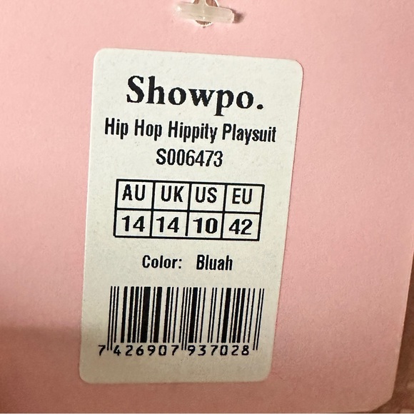 Hip hop hippity playsuit in blush - Picture 8 of 8